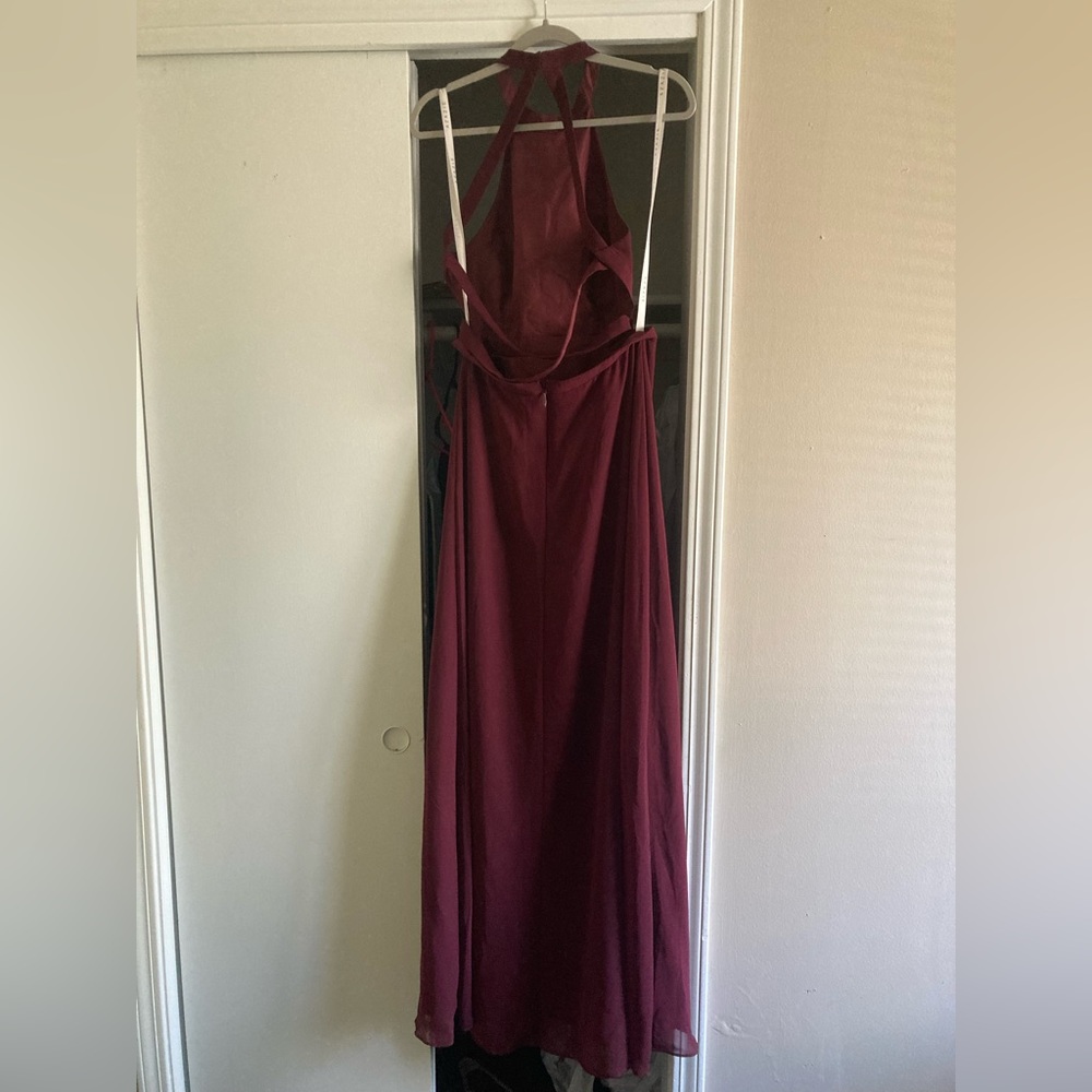 Azazie Clarice In Cabernet, Size A8 - image 6